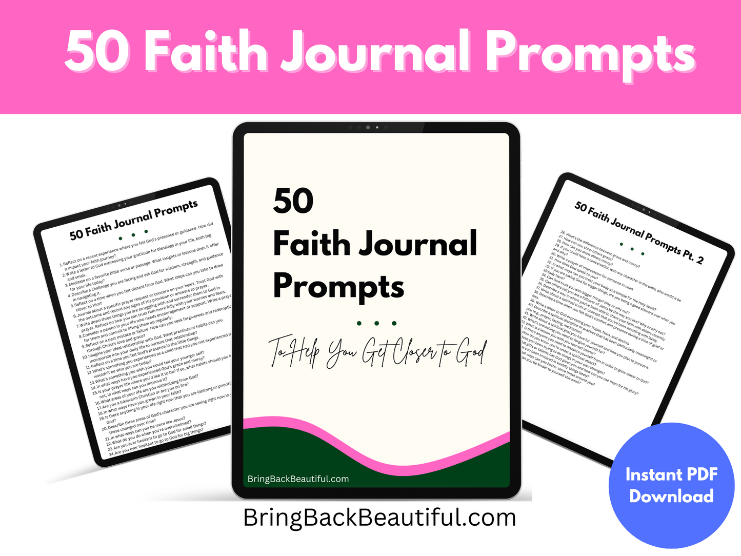 Printable Journal Prompts Faith Digital