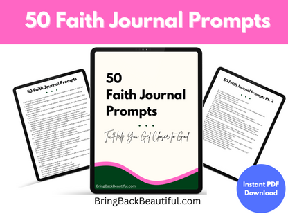 Printable Journal Prompts Faith Digital