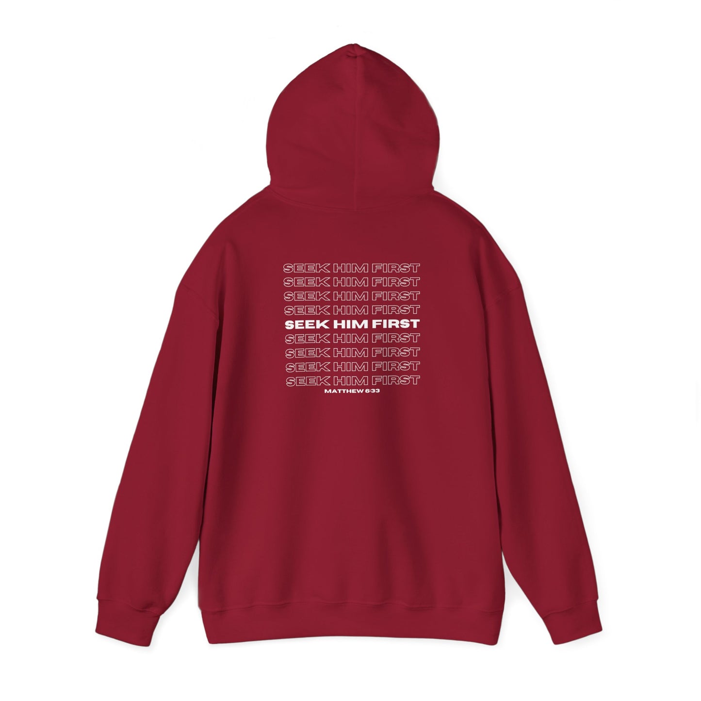 Seek Him First Heavy Blend™ Hooded Sweatshirt